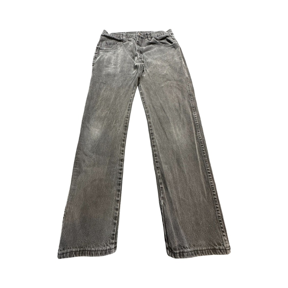 Rustler Jeans Mens 32x31 Faded Black Straight Leg Cotton Denim Western